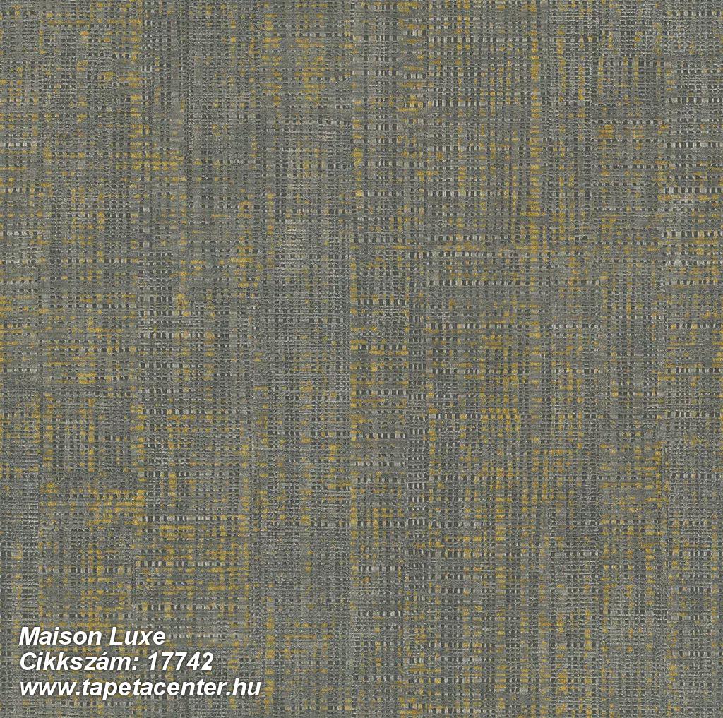 Textil hatású,textilmintás,arany,szürke,illesztés mentes,súrolható,vlies tapéta 
